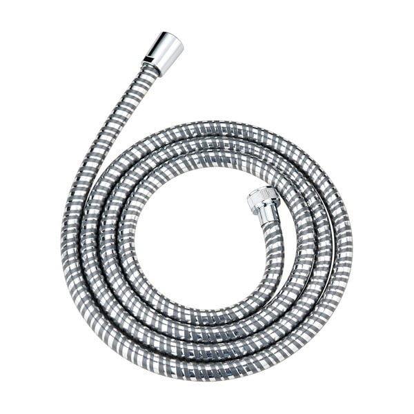 Sprchová hlavica s hadicou v lesklo striebornej farbe Basic Line – Wenko-image-2