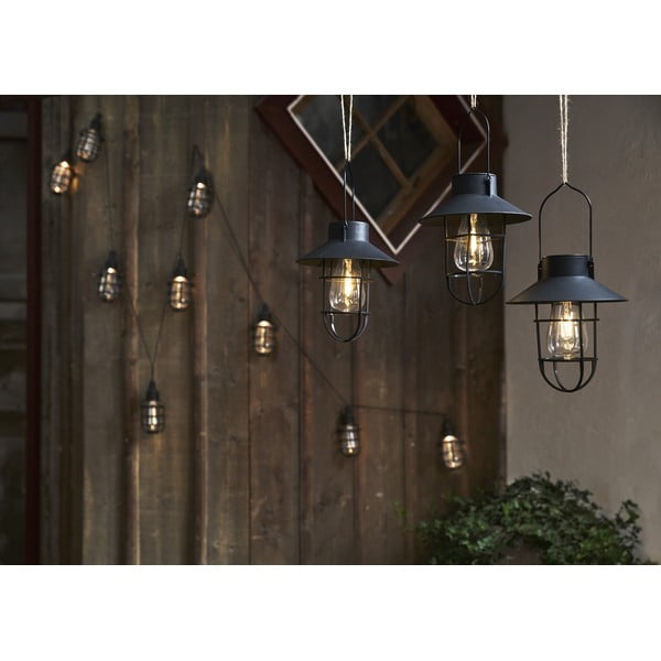 LED solárne vonkajšie svietidlo (výška 21 cm) Cage – Star Trading-image-1