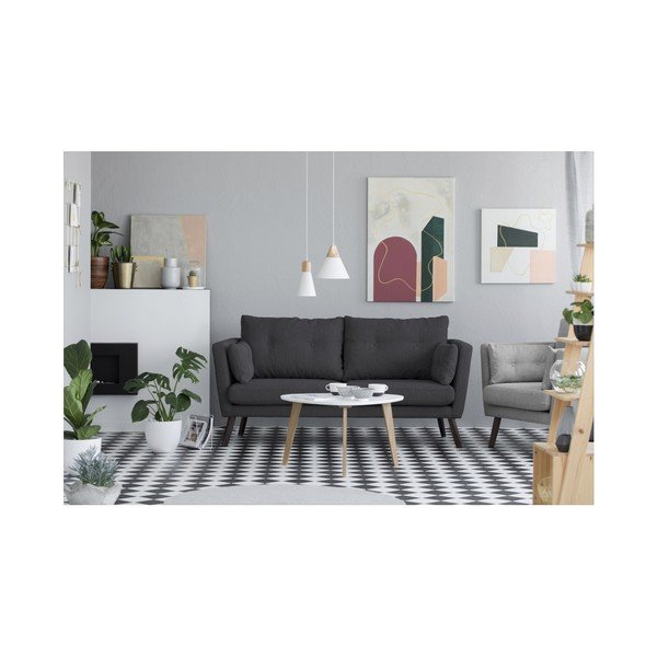 Tmavosivá trojmiestna pohovka Mazzini Sofas Elena-image-2