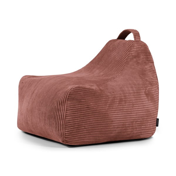 Menčestrový detský sedací vak v tehlovej farbe Game Amuse – SLOWDOWN