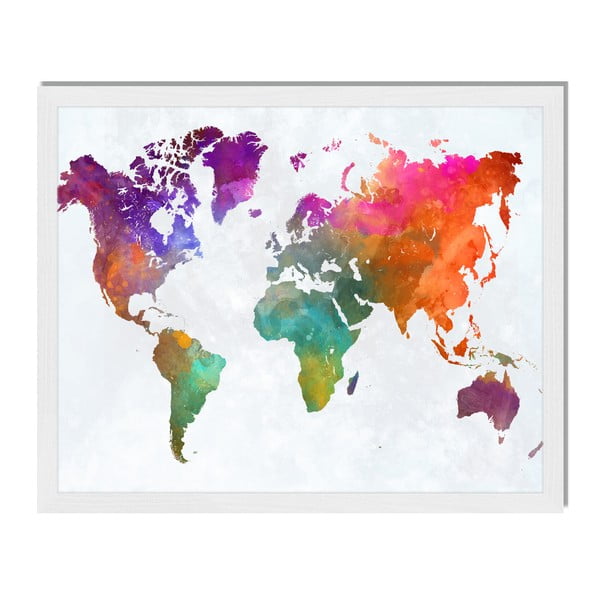 Obraz v ráme Liv Corday Scandi Colorful World, 40 x 50 cm