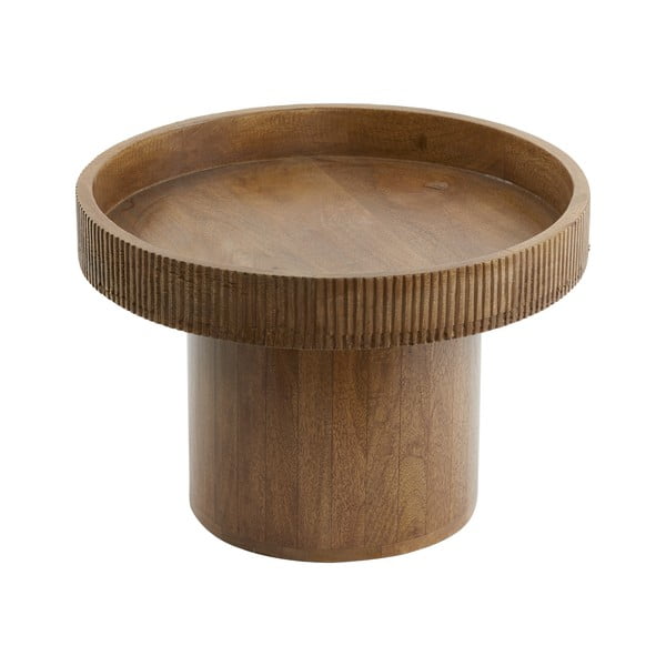Okrúhly odkladací stolík z mangového dreva ø 50 cm Kalomo – Light & Living