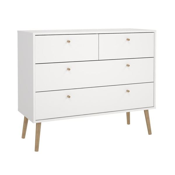 Biela nízka komoda 99x82 cm Bodo – Tvilum-image-2