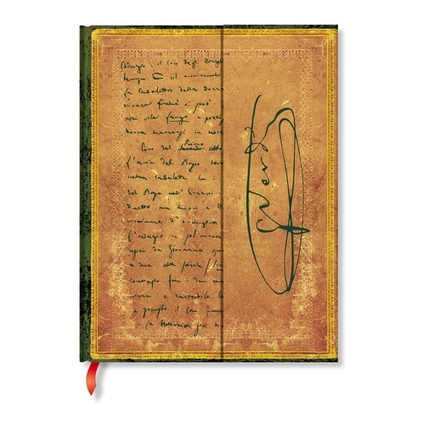 Linkovaný zápisník s tvrdou väzbou Paperblanks Verdi, 18 x 23 cm
