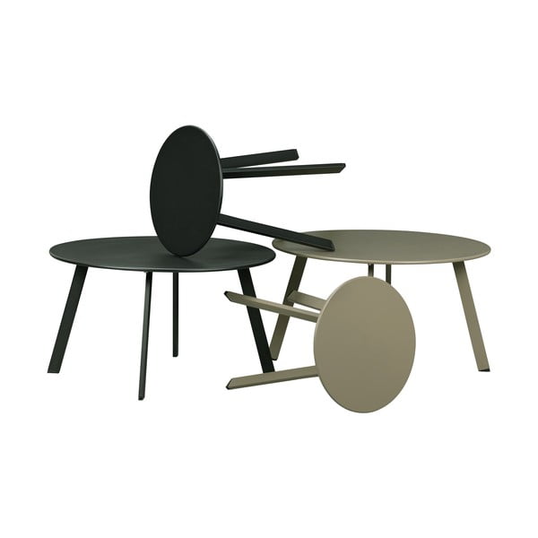 Zelený železný zahradný konferenčný stolík WOOOD Fer, ø 40 cm-image-3