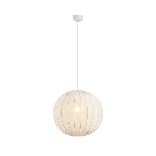 Biele látkové závesné svietidlo ø60x60 cm Solia – Markslöjd