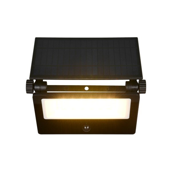 LED nástenné vonkajšie svietidlo so senzorom pohybu so solárnym panelom (výška  17,5 cm) Moura – Reality-image-2