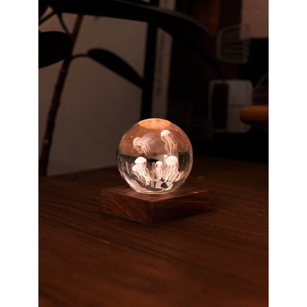 Tmavohnedá svetelná dekorácia na USB Amber – Gingko-image-3