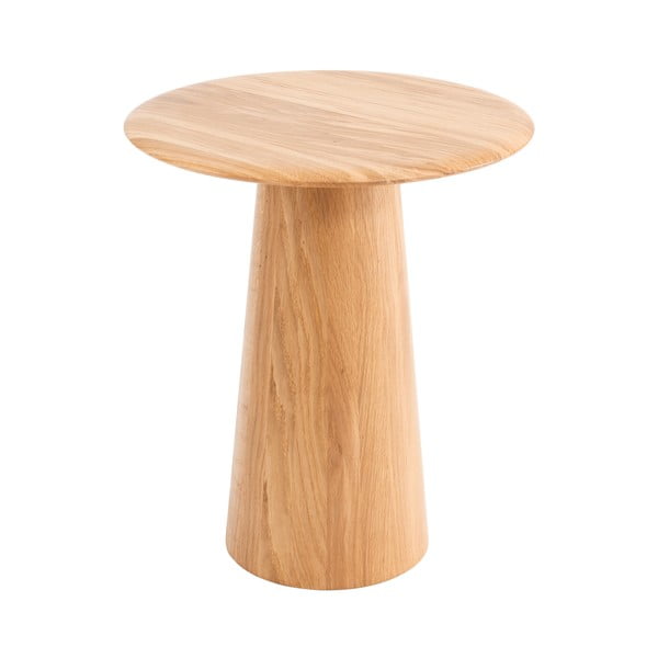Okrúhly odkladací stolík z dubového dreva ø 40 cm Mushroom – Gazzda