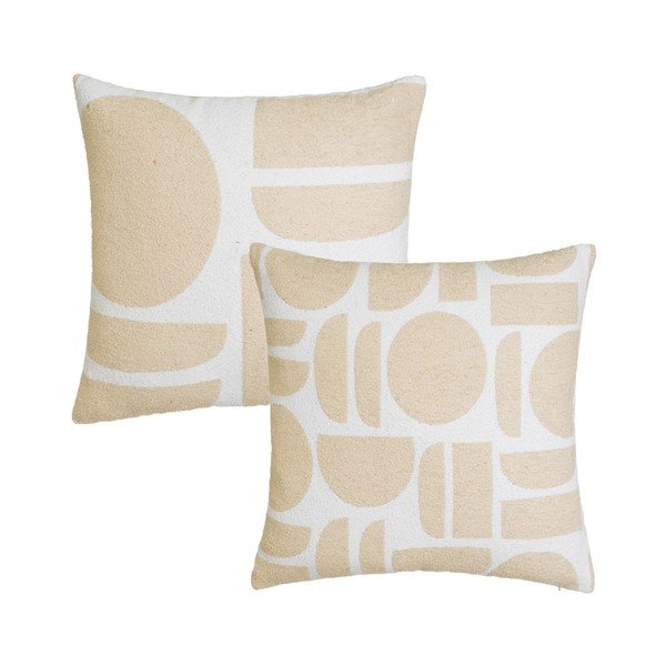 Dekoračné vankúše z materiálu buklé v súprave 2 ks 45x45 cm Mid Century – Casa Selección