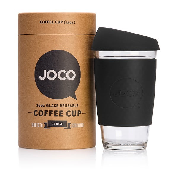 Eko hrnček na kávu Joco Cup 454 ml, čierny