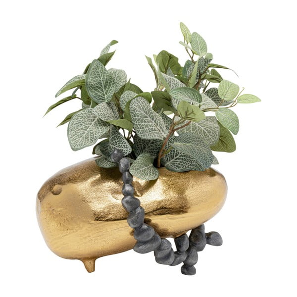 Hliníková ručne vyrobená váza v zlatej farbe Art Stones – Kare Design
