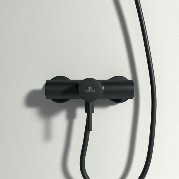 Matne čierna sprchová nástenná batéria Silk Black – Ideal Standard-image-2