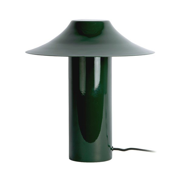 Tmavozelená kovová stolová lampa (výška  32 cm) Catania Trapeze – Leitmotiv