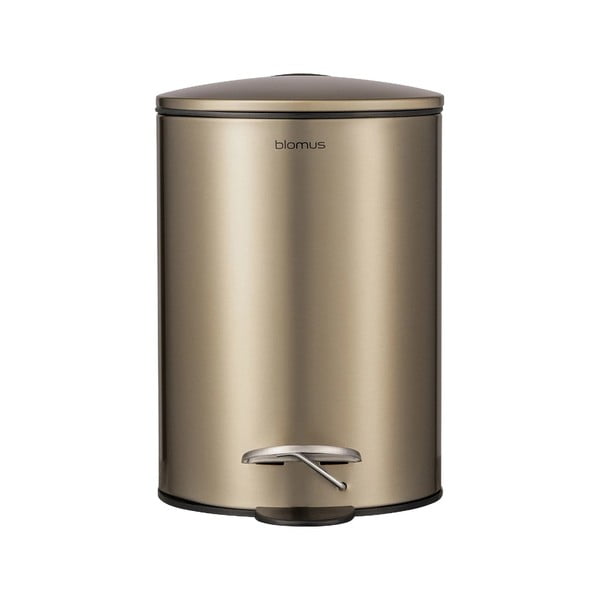 Nášľapný oceľový odpadkový kôš v bronzovej farbe 3 l Tubo – Blomus
