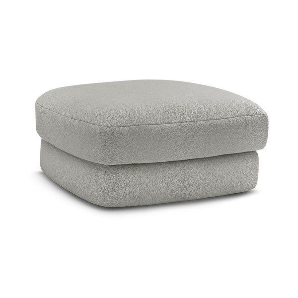 Svetlosivá podnožka z textílie buklé Leonore – Bobochic Paris