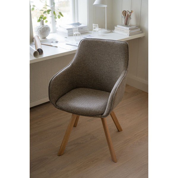 Béžové čalúnené jedálenské kreslá v súprave 2 ks Alison – Rowico-image-2