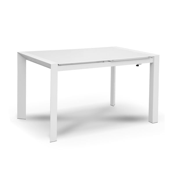 Rozkladací jedálenský stôl Seller, 120-180 cm, biely