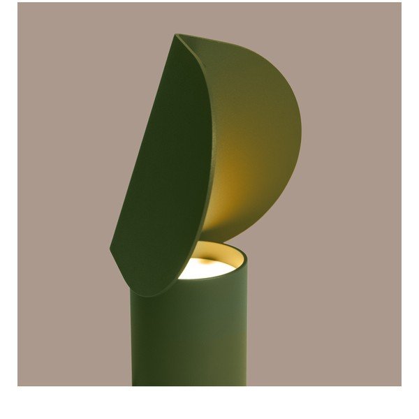 Khaki hliníková LED stolová lampa (výška  15 cm) BISCUIT – Thoro-image-2