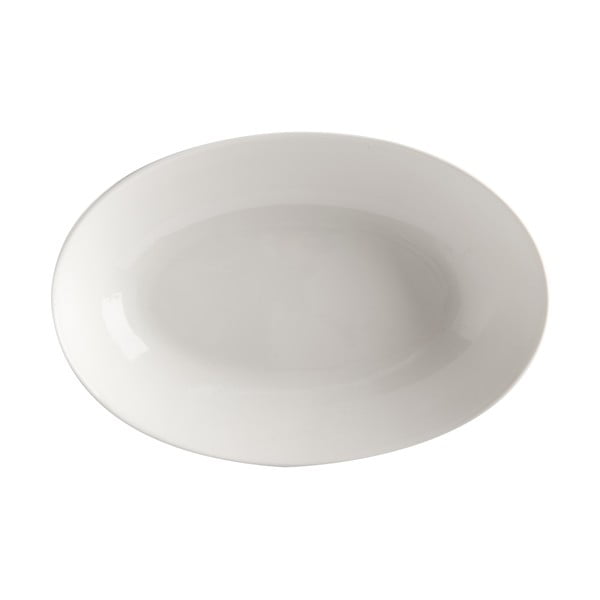 Biely porcelánový hlboký tanier Maxwell & Williams Basic, 25 x 17 cm