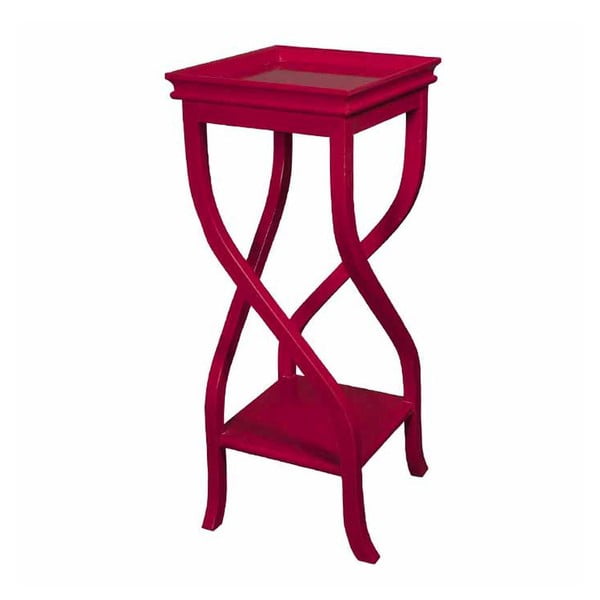 Odkladací stolík Kayla Red, 32x32x83 cm