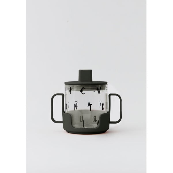 Čierne držadlo na detský hrnček Design Letters-image-1