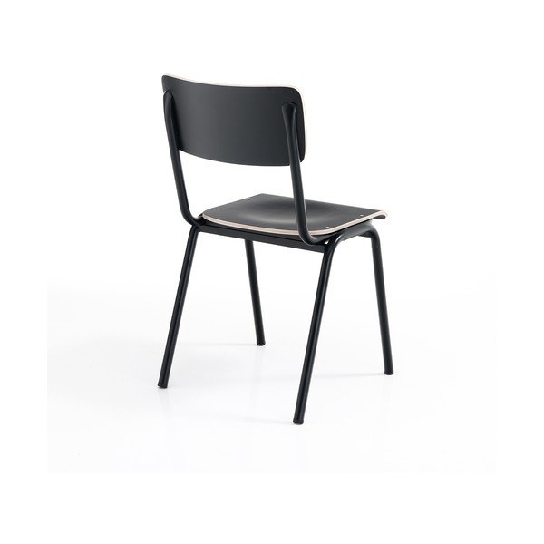 Čierne jedálenské stoličky v súprave 2 ks Old School - Tomasucci-image-3