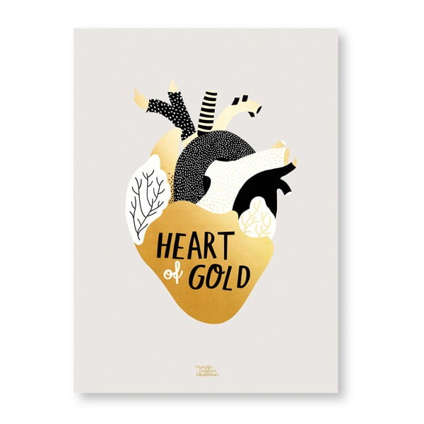 Plagát Michelle Carlslund Heart of Gold, 30 x 40 cm