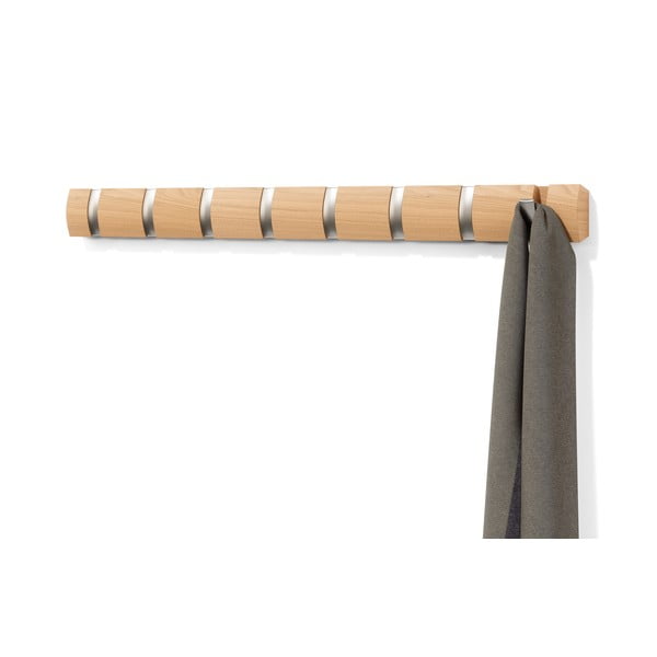 Nástenný vešiak z jaseňového dreva v prírodnej farbe Flip - Umbra-image-4