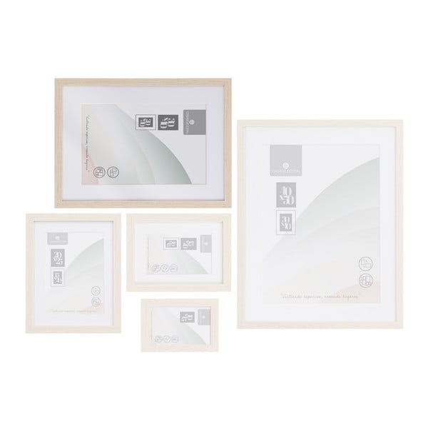 Rámček na stenu v prírodnej farbe 32x42 cm Sencillo – Casa Selección-image-2