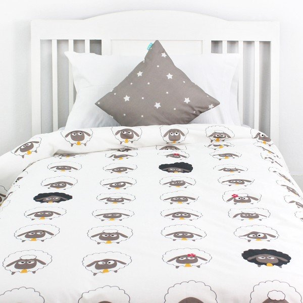 Detské bavlnené obliečky Baleno Little Sheep, 140 × 200 cm-image-1