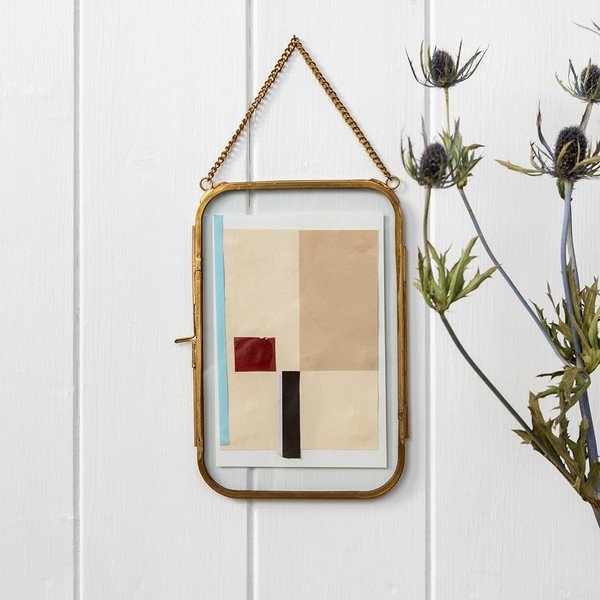 Kovový rámček na stenu v zlatej farbe 14x20 cm – Rex London-image-1