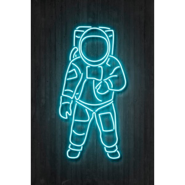 Plagát Blue-Shaker Neon Art Astronaut, 30 x 40 cm