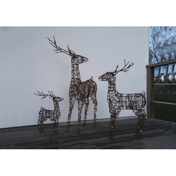 Hnedá stojacia vianočná svetelná dekorácia na baterky Vixen – Star Trading-image-2