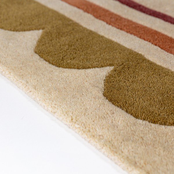 Ručne tkaný vlnený okrúhly koberec v prírodnej farbe ø 120 cm Lois – Flair Rugs-image-3