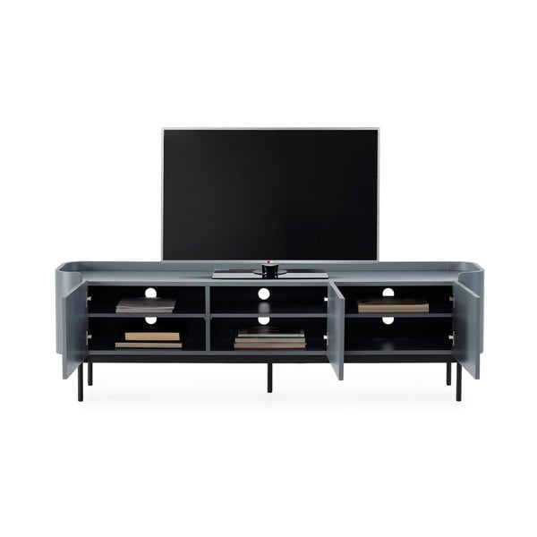 Sivomodrý TV stolík 180x55x40 cm Willa – MOME-image-2