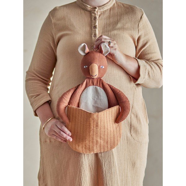 Hnedý látkový detský kôš na hračky 46x7, 5x33 cm Toto – Bloomingville Mini-image-3