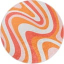 Oranžový prateľný okrúhly koberec ø 100 cm Colors of Joy – Vitaus
