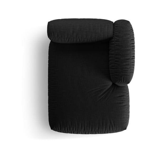 Čierny modul pohovky (pravý roh) Martina – Micadoni Home-image-4