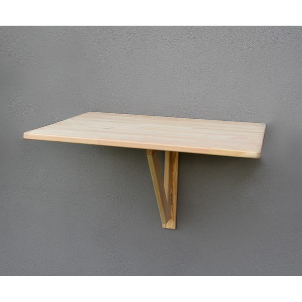 Závesný balkónový stolík z borovicového dreva 59x79 cm – Rojaplast