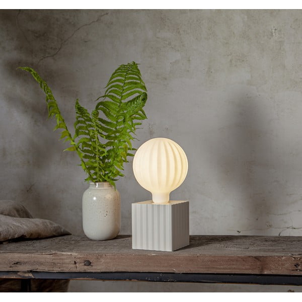 Krémovobiela lampová noha 10 cm Box – Star Trading-image-1