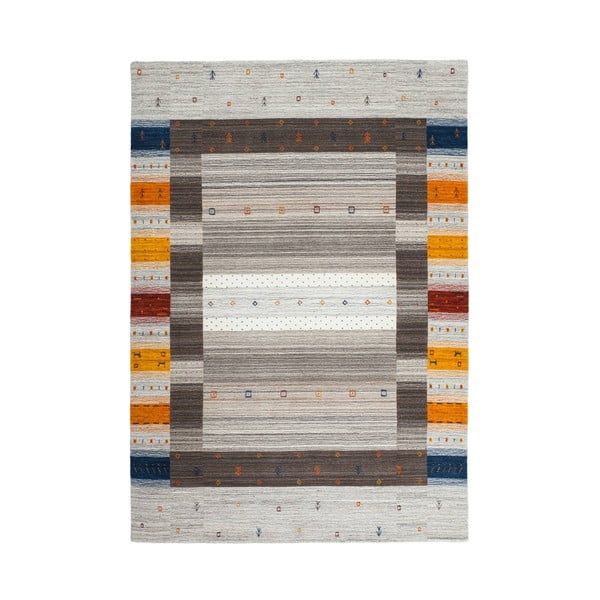 Ručne tkaný vlnený koberec Makalu Natur, 200x290 cm
