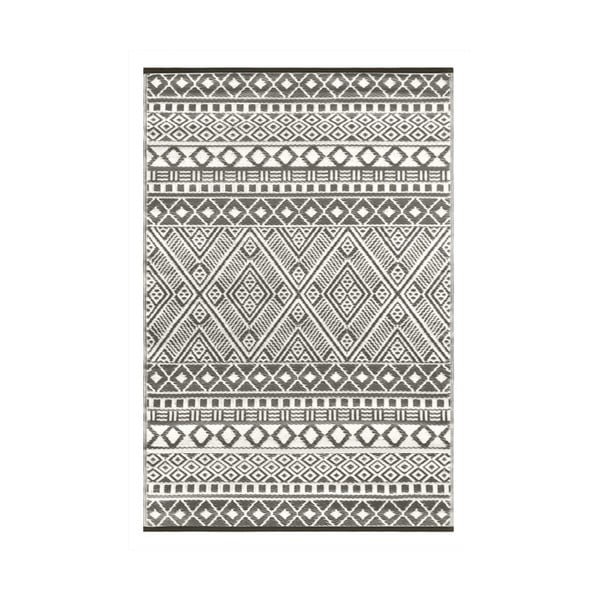 Sivo-biely obojstranný vonkajší koberec Green Decore Hanna, 120 × 180 cm