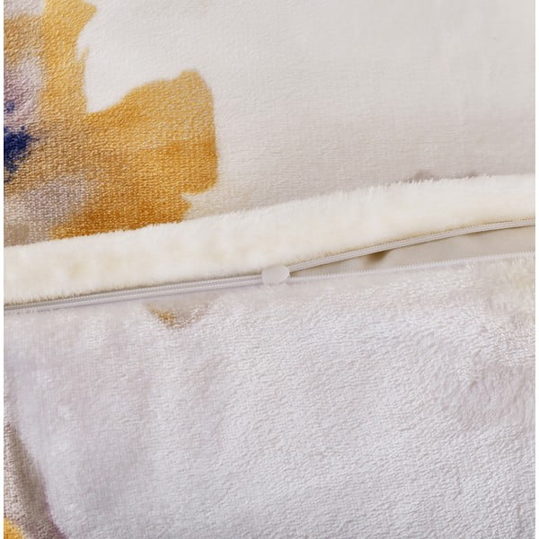 Biele mikroplyšové obliečky na jednolôžko 140x200 cm Blossom – My House-image-3