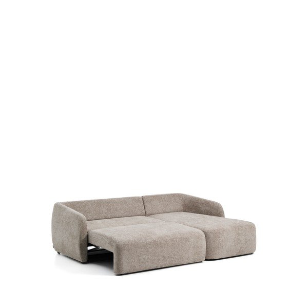 Taupe ženilková rozkladacia rohová pohovka (pravý roh/s leňoškou) Laira – Kave Home-image-3