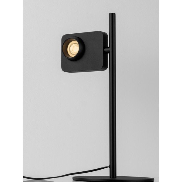 Čierna hliníková LED stolová lampa s ohýbateľnou konštrukciou/so stmievačom (výška  46 cm) Kedros – Nova Luce-image-2