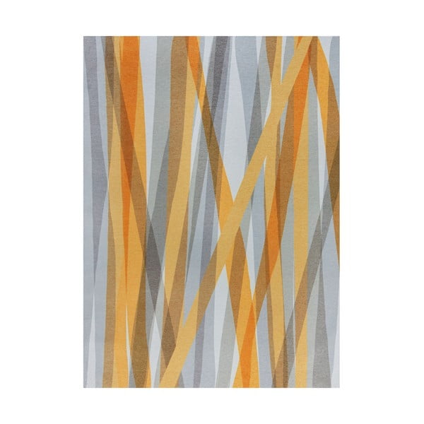Oranžovo-sivý prateľný koberec 170x120 cm Match Isabella - Flair Rugs
