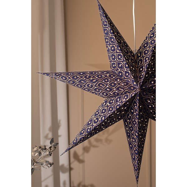 Tmavomodrá závesná vianočná svetelná dekorácia Baroque – Markslöjd-image-2