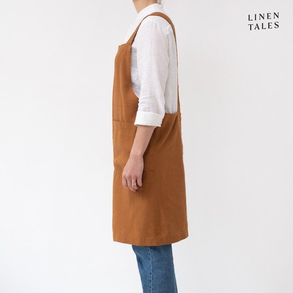 Ľanová zástera Crossback - Linen Tales-image-1