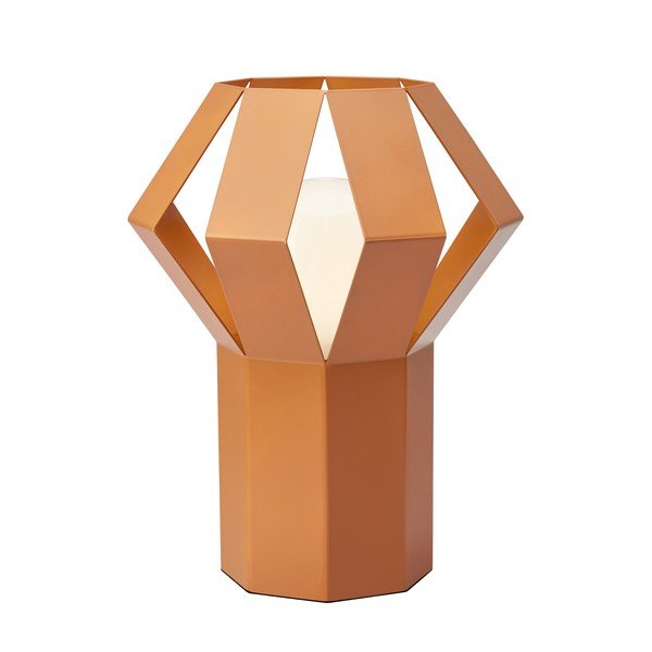 Oranžová kovová stolová lampa s kovovým tienidlom (výška  27 cm) Octa – Markslöjd